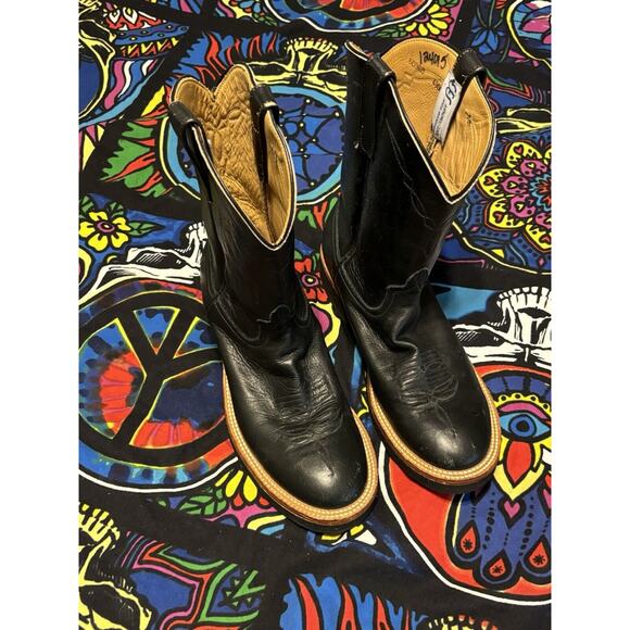 rare Anderson Bean boot Company Black Size 9D Nice Anderson Bean Mens Boot 4804M Black Ostrich FQ/Black  main image 2